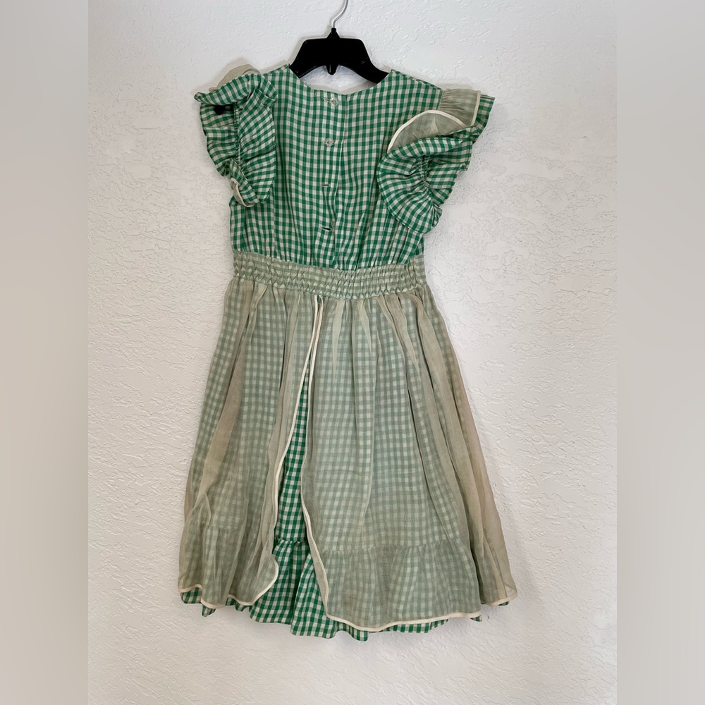 Vintage 60s dress with attached apron - Picture 6 of 6